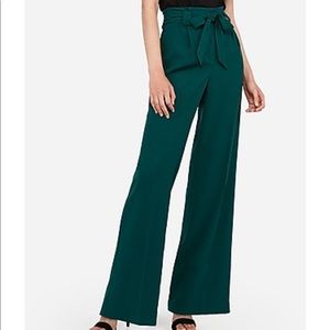 Express High Waisted Sash Tie Wide Leg Pant